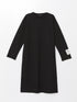 LC Waikiki Crew Neck Printed Women's Dress